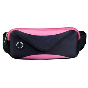 Huismerk Multi-functionele sport waterdichte taille tas voor onder 6 inch scherm telefoon grootte: 22x10cm (zwart roze)