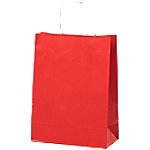 MAILmedia Papier-Tragetasche mit Kordel, 3,5 Liter, rot