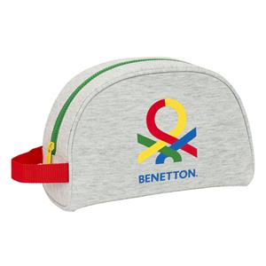 Kulturbeutel Für Die Schule Benetton Pop Grau (28 X 18 X 10 Cm)