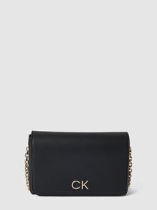 Calvin Klein Re-Lock Shoulder Bag w/Flap CK Black
