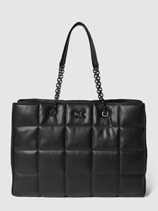 Calvin Klein, Shopper Re-Lock Quilt Tote Lg Sp23 in schwarz, Shopper für Damen