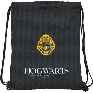Rucksacktasche Mit Bändern Hogwarts Harry Potter M196 Schwarz Grau