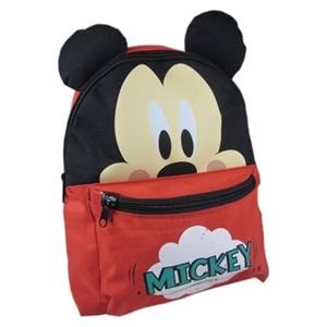 Disney Rugzak Mickey Mouse Oortjes Rood 24 X 10 X 30 Cm