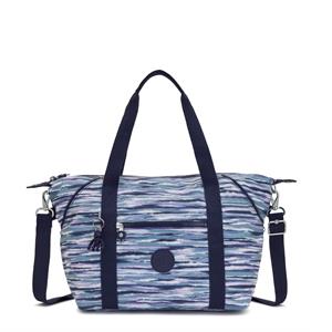 Kipling , Basic Prt Art Shopper Tasche 44 Cm in blau, Shopper für Damen