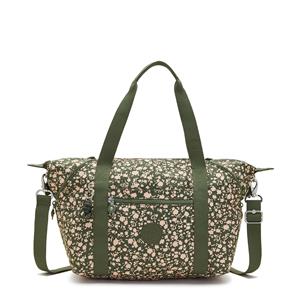 Kipling , Basic Prt Art Shopper Tasche 44 Cm in mittelgrün, Shopper für Damen