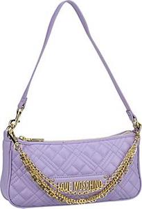 Love Moschino , Schultertasche Multi Chain Quilted Small Shoulder Bag 4258 in violett, Schultertaschen für Damen
