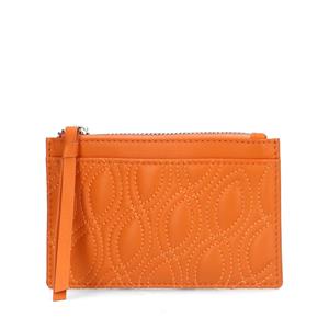 Sacha Oranje leren portemonnee met gestikte details - oranje