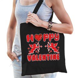 Bellatio Cadeau tasje valentijn - Happy Valentine - Zwart