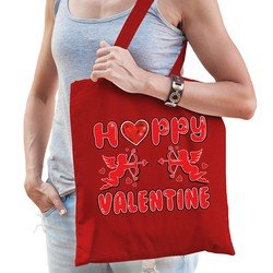 Bellatio Cadeau tasje Valentijn - Happy Valentine - Rood