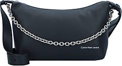 Calvin Klein Jeans , Sculpted Schultertasche 34 Cm in schwarz, Schultertaschen für Damen