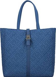 Tommy Hilfiger , Th Flow Monogram Shopper Tasche 39 Cm in blau, Shopper für Damen