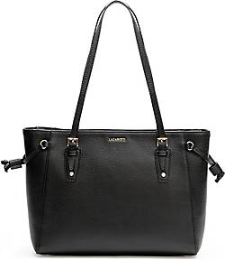 Lazarotti , Bologna Leather Shopper Tasche Leder 36 Cm in schwarz, Shopper für Damen