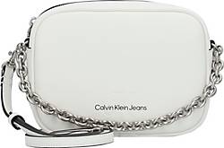 Calvin Klein Jeans, Sculpted Umhängetasche 18.5 Cm in weiß, Umhängetaschen für Damen