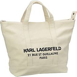 Karl Lagerfeld , Shopper Rsg Canvas Shopper Xl in beige, Shopper für Damen