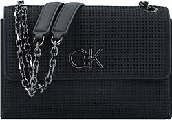Calvin Klein , Re-Lock Schultertasche 24.5 Cm in schwarz, Schultertaschen für Damen