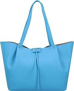 PATRIZIA PEPE , Pepe City Shopper Tasche Leder 33 Cm in hellblau, Shopper für Damen