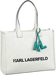 Karl Lagerfeld , Shopper K/skuare Embossed Large Tote in weiß, Shopper für Damen