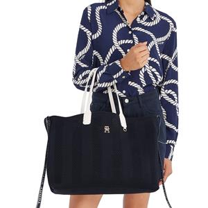 Tommy Hilfiger , Iconic Tommy Shopper Tasche 32 Cm in blau, Shopper für Damen
