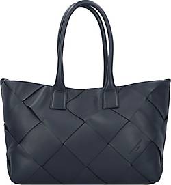 Liebeskind , Chelsea Weaving Shopper Tasche M Leder 36 Cm in dunkelblau, Shopper für Damen