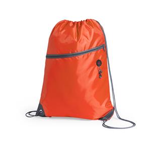 Merkloos Sport gymtas/rugtas/draagtas oranje met rijgkoord x 44 cm van polyester -