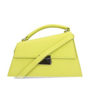 Sacha Limettengrüne Handtasche mit goldfarbenen Details
