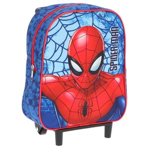 Merkloos Spiderman Handbagage Reiskoffer/trolley - Blauw/rood - 28 Cm - Voor Kinderen - Kinder Reiskoffers