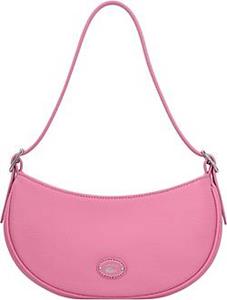 Lacoste , Origin Croc Schultertasche Leder 24 Cm in pink, Schultertaschen für Damen