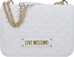 Love Moschino , Quilted Schultertasche 26 Cm in weiß, Schultertaschen für Damen