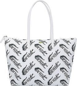 Lacoste , Concept Croc Shopper Tasche 35 Cm in weiß, Shopper für Damen
