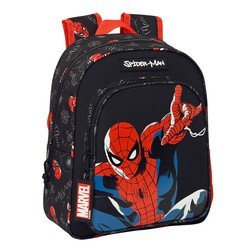 Kinderrucksack Spiderman Hero Schwarz (27 X 33 X 10 Cm)