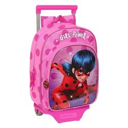 Schulrucksack Mit Rädern Lady Bug Pink (26 X 34 X 11 Cm)