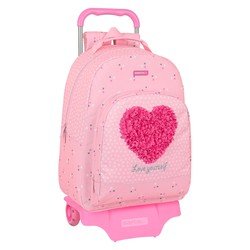 Safta Rucksack-Trolley Heart, 280 x 100 x 340 mm rosa/pink