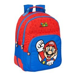 Safta Freizeitrucksack Super Mario mit 2 Fächern blau/rot
