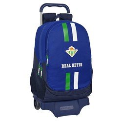 Schulrucksack Mit Rädern Real Betis Balompié Blau (32 X 44 X 16 Cm)