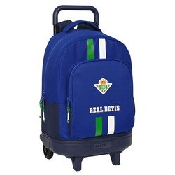 Schulrucksack Mit Rädern Real Betis Balompié Blau (33 X 45 X 22 Cm)