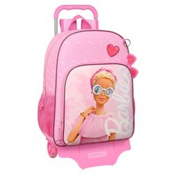 Schoolrugzak met Wielen Barbie Girl Roze 33 x 42 x 14 cm