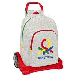 Benetton Schoolrugzak met Wielen  Pop Grijs