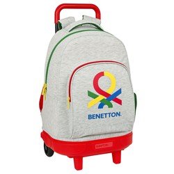 Benetton Schoolrugzak met Wielen  Pop Grijs