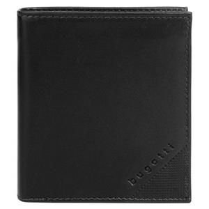 bugatti, Geldbörse Nobile Vertical Wallet Small With Flap in schwarz, Geldbörsen für Herren