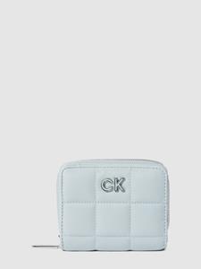 Calvin Klein, Re-Lock Quilt Geldbörse 12 Cm in blau, Geldbörsen für Damen