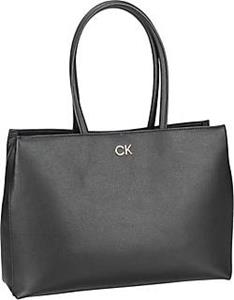 Calvin Klein , Shopper Ck Re-Lock Shopper With Laptop Pouch Sp22 in schwarz, Shopper für Damen