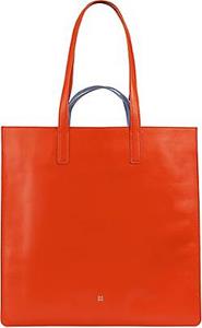 Dudubags , Shopper Tasche Leder 40 Cm in orange, Shopper für Damen