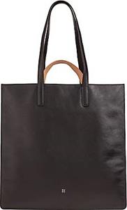 Dudubags , Shopper Tasche Leder 40 Cm in schwarz, Shopper für Damen