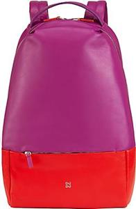 Dudubags , Rucksack Leder 37 Cm in violett, Rucksäcke für Damen