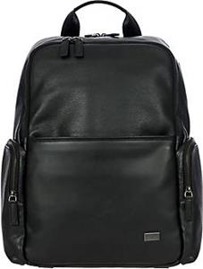 BRIC`S , Torino Rucksack Leder 45 Cm Laptopfach in schwarz, Rucksäcke für Damen