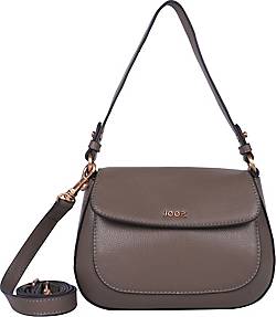 Joop! , Estate Loreen Schultertasche Leder 22 Cm in dunkelbraun, Schultertaschen für Damen