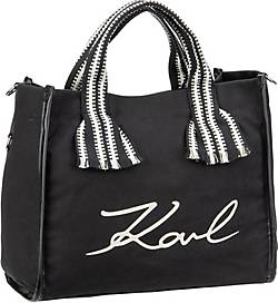 Karl Lagerfeld , Shopper K/signature Webbing Shopper in schwarz, Shopper für Damen