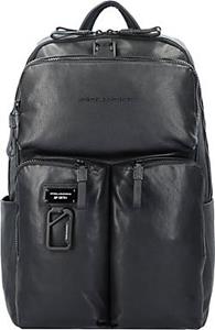 Piquadro , Harper Rucksack Leder 48 Cm Laptopfach in schwarz, Rucksäcke für Damen