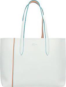 Lacoste , Anna Seasonal Schultertasche 35 Cm in weiß, Schultertaschen für Damen