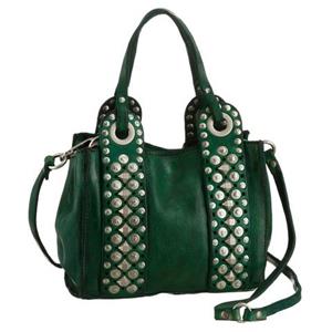 Campomaggi, Handtasche Leder 17 Cm in mittelgrün, Henkeltaschen für Damen